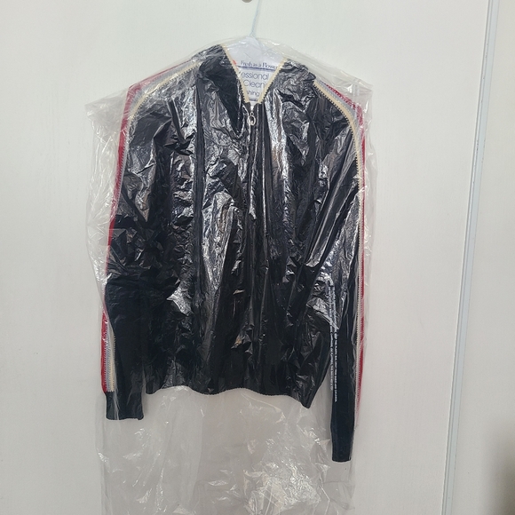 St. John Black Hoodie with Red and White Stripes - Picture 12 of 12